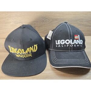 2 - Legoland California Hats - Youth & Adult - Warrior - Father & Son -Black